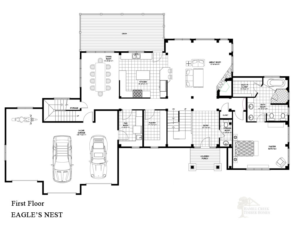 Eagle's Nest Timber Home Plan by Hamill Creek Timber Homes