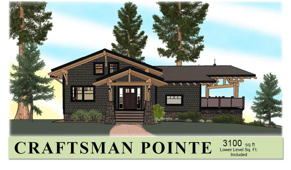 Mid Sized Timber  Frame  Home  Plan  Craftsman Pointe 